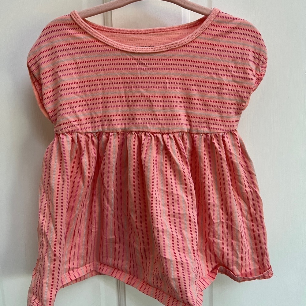 First Impressions 24M Salmon Pink Pattern Flowy Blouse